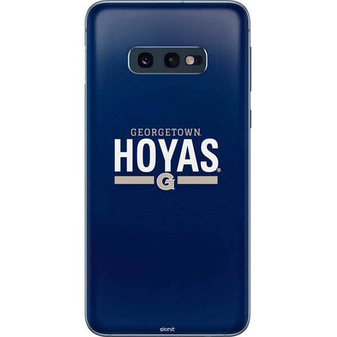 Georgetown University Hoyas Stripe Galaxy S10e Skin