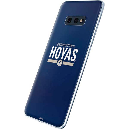 Georgetown University Hoyas Stripe Galaxy S10e Skin