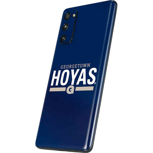 Georgetown University Hoyas Stripe Galaxy S20 Fan Edition Skin