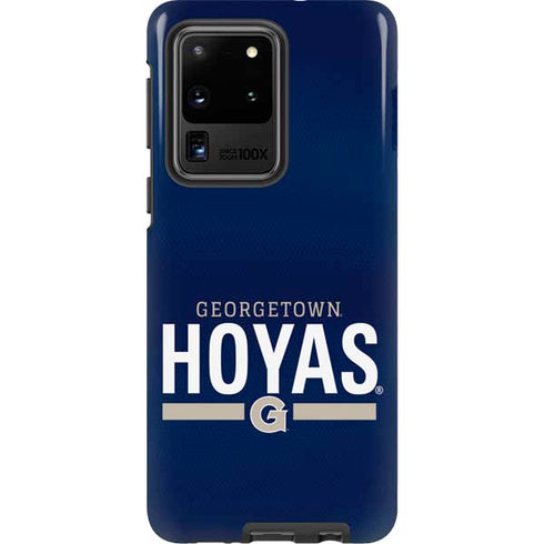 Georgetown University Hoyas Stripe Galaxy S20 Ultra 5G Pro Case