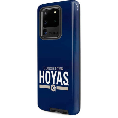 Georgetown University Hoyas Stripe Galaxy S20 Ultra 5G Pro Case