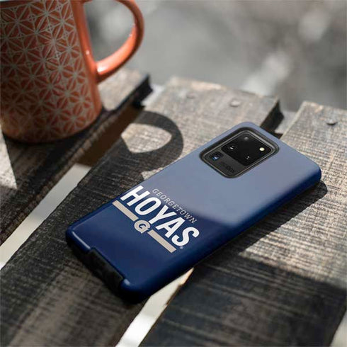 Georgetown University Hoyas Stripe Galaxy S20 Ultra 5G Pro Case