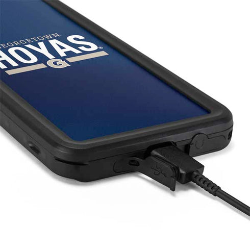 Georgetown University Hoyas Stripe Galaxy S20 Waterproof Case