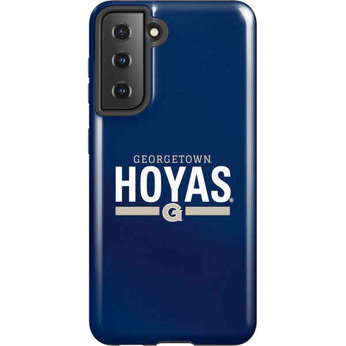 Georgetown University Hoyas Stripe Galaxy S21 5G Pro Case