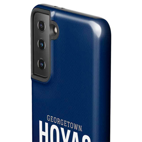 Georgetown University Hoyas Stripe Galaxy S21 FE Pro Case