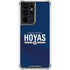 Georgetown University Hoyas Stripe Galaxy S21 Ultra 5G Clear Case