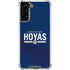 Georgetown University Hoyas Stripe Galaxy S22 Plus Clear Case