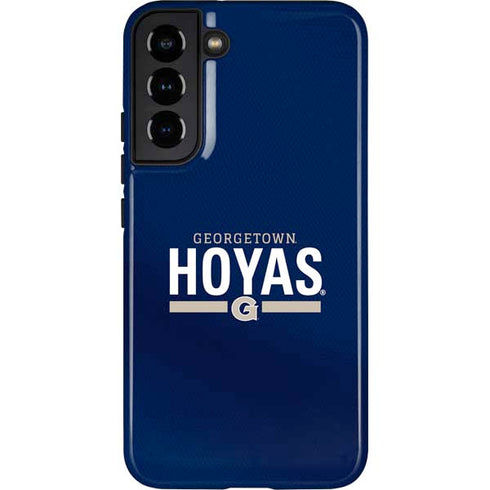 Georgetown University Hoyas Stripe Galaxy S22 Plus Pro Case