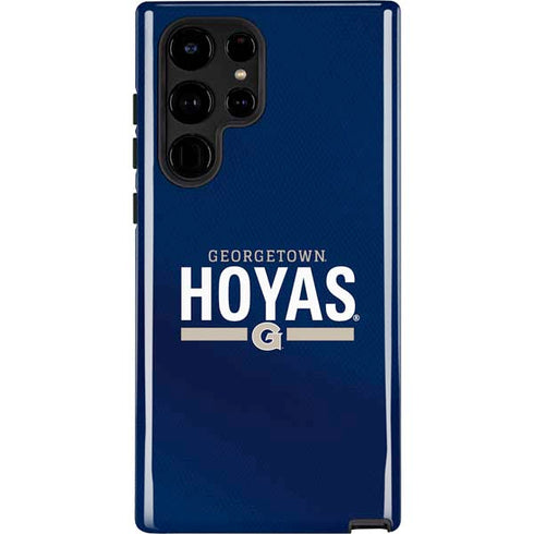 Georgetown University Hoyas Stripe Galaxy S22 Ultra Pro Case