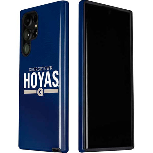 Georgetown University Hoyas Stripe Galaxy S22 Ultra Pro Case