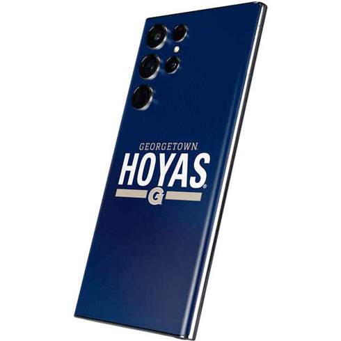 Georgetown University Hoyas Stripe Galaxy S22 Ultra Skin