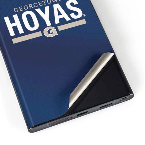 Georgetown University Hoyas Stripe Galaxy S22 Ultra Skin