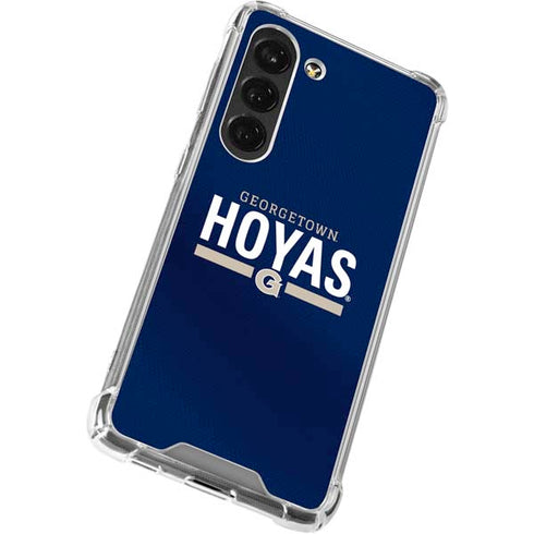 Georgetown University Hoyas Stripe Galaxy S23 Clear Case