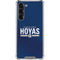 Georgetown University Hoyas Stripe Galaxy S23 Plus Clear Case