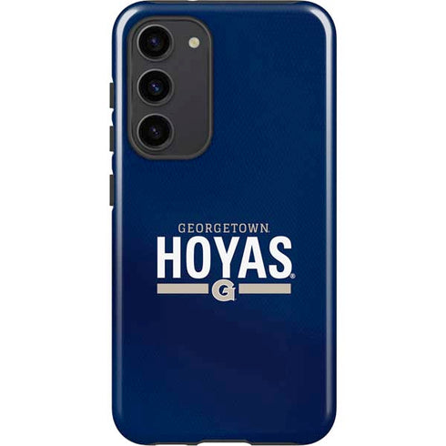 Georgetown University Hoyas Stripe Galaxy S23 Plus Pro Case