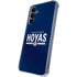 Georgetown University Hoyas Stripe Galaxy S24 Clear Case