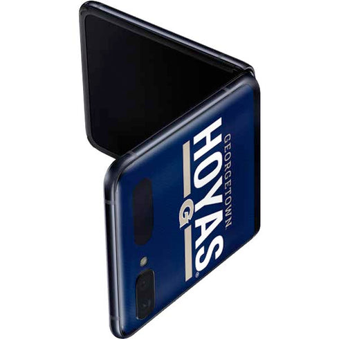Georgetown University Hoyas Stripe Galaxy Z Flip Skin