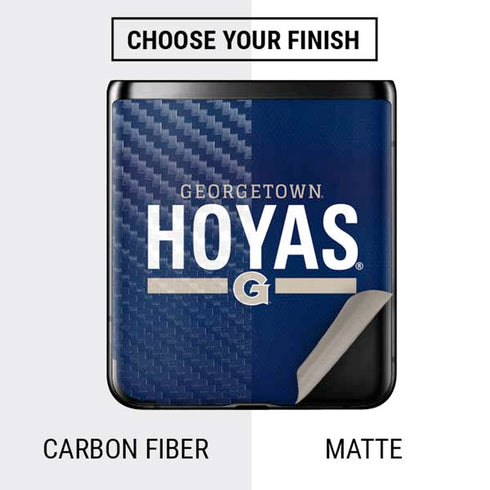 Georgetown University Hoyas Stripe Galaxy Z Flip Skin