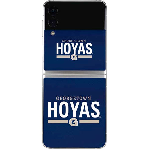 Georgetown University Hoyas Stripe Galaxy Z Flip3 5G Skin