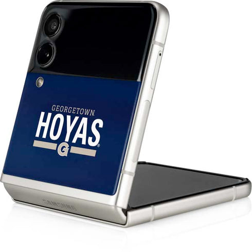 Georgetown University Hoyas Stripe Galaxy Z Flip3 5G Skin