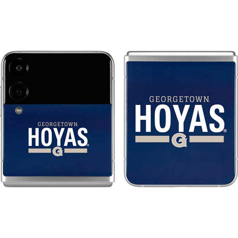 Georgetown University Hoyas Stripe Galaxy Z Flip4 5G Skin