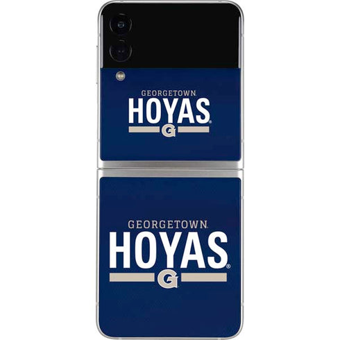 Georgetown University Hoyas Stripe Galaxy Z Flip4 5G Skin