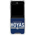Georgetown University Hoyas Stripe Galaxy Z Flip5 5G Clear Case
