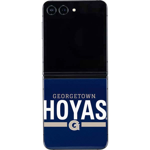 Georgetown University Hoyas Stripe Galaxy Z Flip5 5G Skin