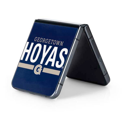 Georgetown University Hoyas Stripe Galaxy Z Flip5 5G Skin