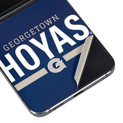 Georgetown University Hoyas Stripe Galaxy Z Flip5 5G Skin