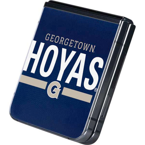 Georgetown University Hoyas Stripe Galaxy Z Flip5 5G Skin