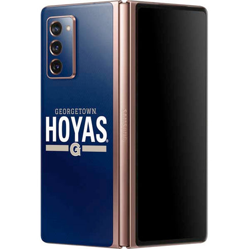 Georgetown University Hoyas Stripe Galaxy Z Fold2 5G Skin