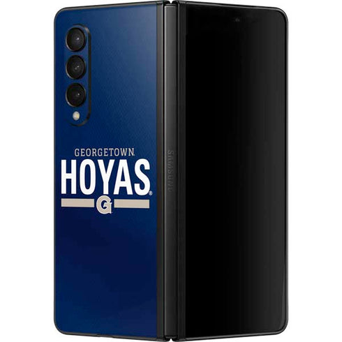Georgetown University Hoyas Stripe Galaxy Z Fold3 5G Skin