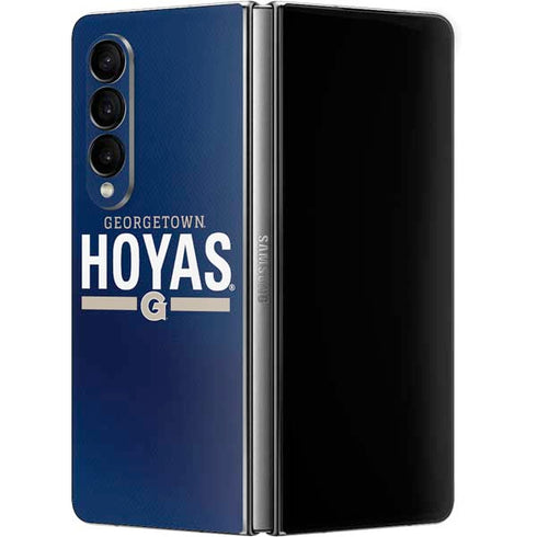 Georgetown University Hoyas Stripe Galaxy Z Fold4 5G Skin