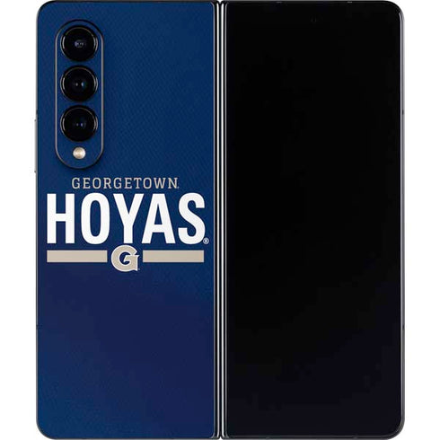 Georgetown University Hoyas Stripe Galaxy Z Fold4 5G Skin