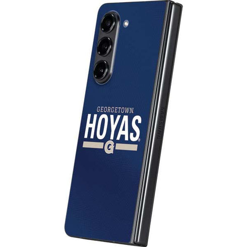 Georgetown University Hoyas Stripe Galaxy Z Fold5 5G Skin