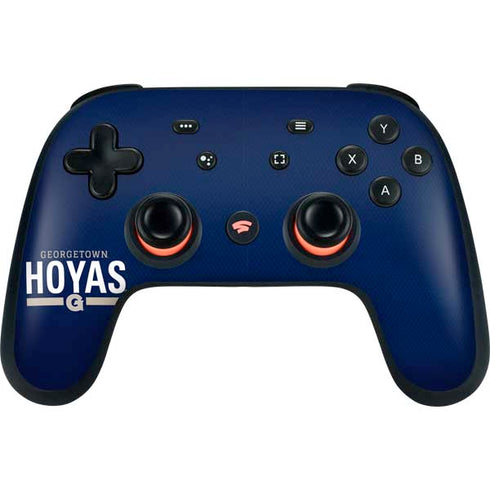 Georgetown University Hoyas Stripe Google Stadia Controller Skin
