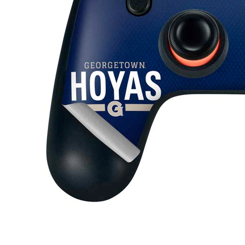 Georgetown University Hoyas Stripe Google Stadia Controller Skin