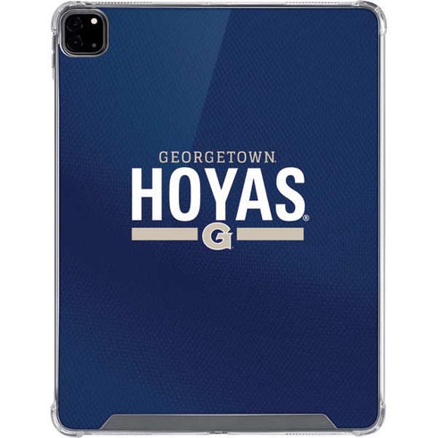 Georgetown University Hoyas Stripe iPad Pro 12.9in (2020) Clear Case