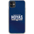 Georgetown University Hoyas Stripe iPhone 11 Clear Case