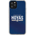 Georgetown University Hoyas Stripe iPhone 11 Pro Clear Case