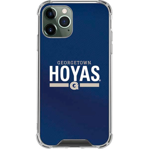 Georgetown University Hoyas Stripe iPhone 11 Pro Max Clear Case