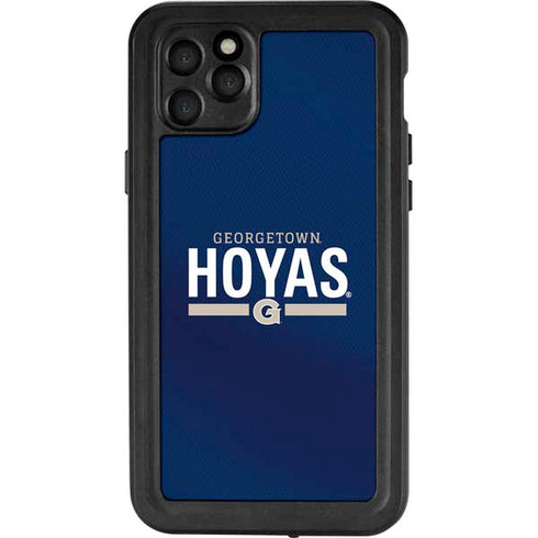 Georgetown University Hoyas Stripe iPhone 11 Pro Max Waterproof Case