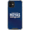 Georgetown University Hoyas Stripe iPhone 12 Clear Case