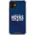 Georgetown University Hoyas Stripe iPhone 12 Clear Case