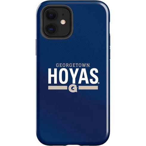 Georgetown University Hoyas Stripe iPhone 12 Impact Case