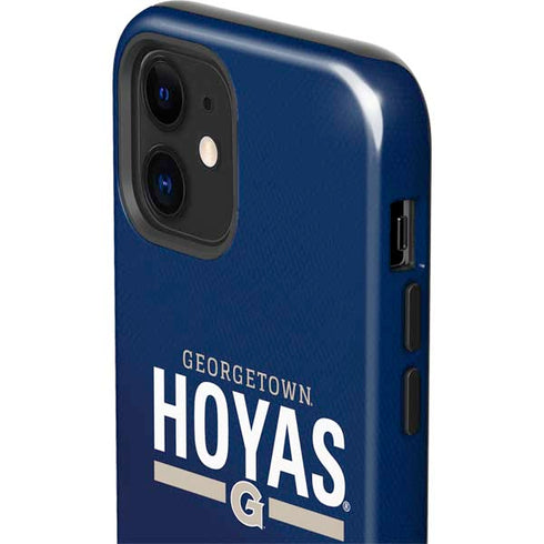 Georgetown University Hoyas Stripe iPhone 12 Impact Case