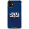 Georgetown University Hoyas Stripe iPhone 12 Mini Clear Case