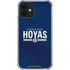 Georgetown University Hoyas Stripe iPhone 12 Mini Clear Case