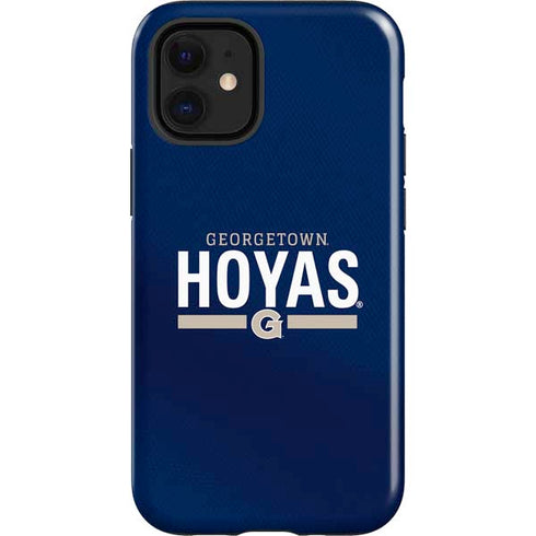 Georgetown University Hoyas Stripe iPhone 12 Mini Impact Case